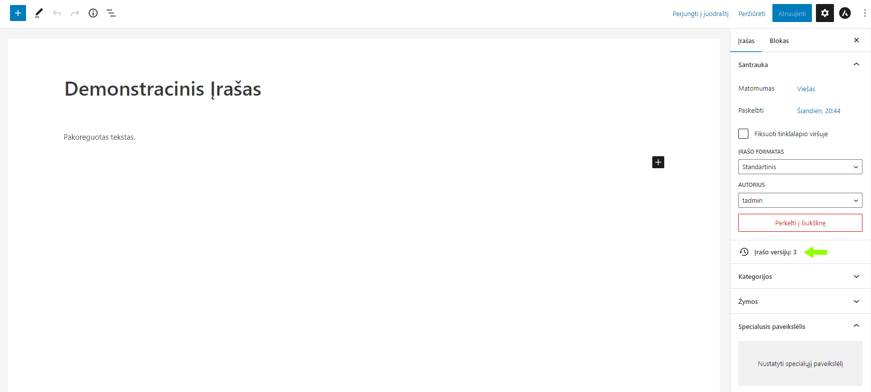 Post revisions in WordPress